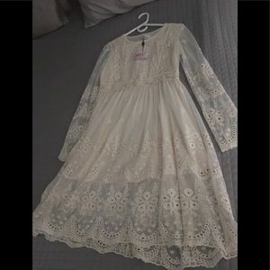 Ivory lace dress